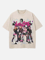 Aespa Print Round Neck T-shirt