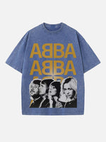 ABBA Print Round Neck T-shirt