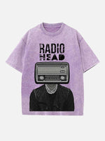 Radiohead Print Round Neck T-shirt