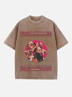 Olivia Dean Print Round Neck T-shirt