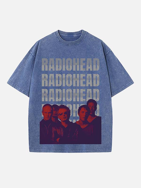 Radiohead Print Round Neck T-shirt