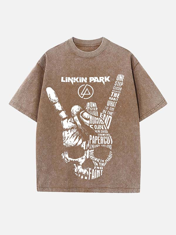 Linkin Park Print Round Neck T-shirt