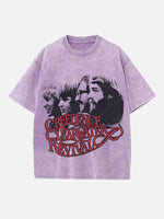 Creedence Clearwater Revival Print Round Neck T-shirt
