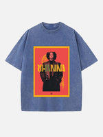 Rihanna Print Round Neck T-shirt