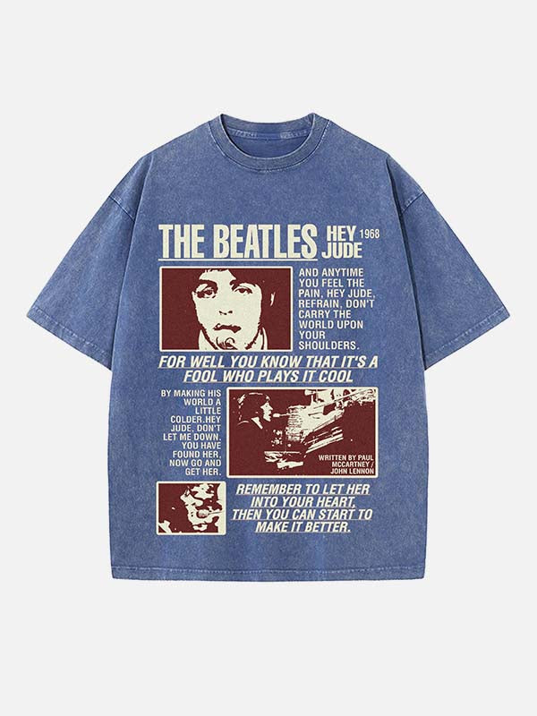 The Beatles Print Round Neck T-shirt