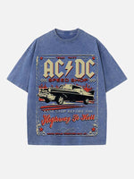 AC/DC Print Round Neck T-shirt