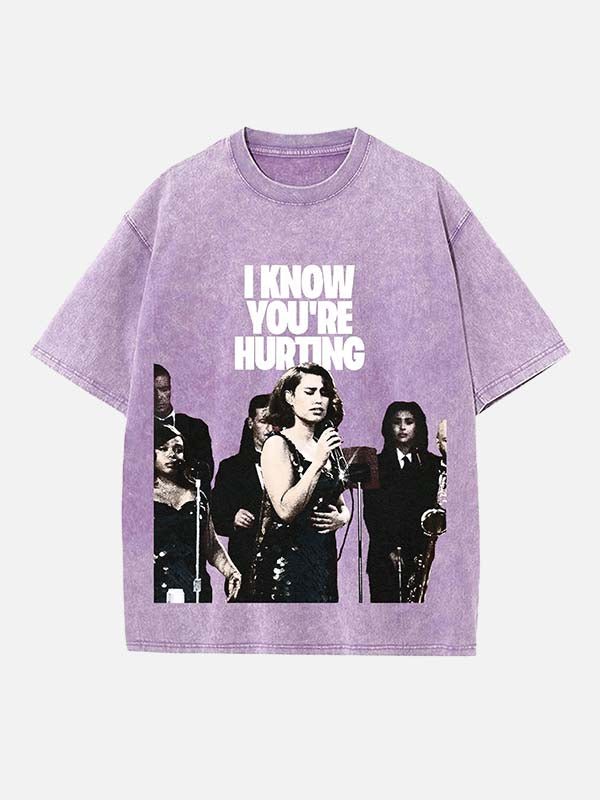 Raye Print Round Neck T-shirt