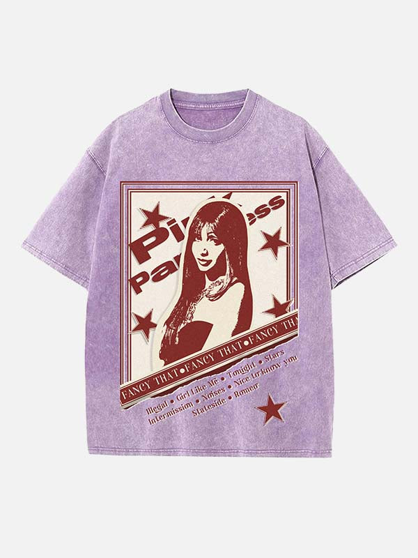 PinkPantheress Print Round Neck T-shirt