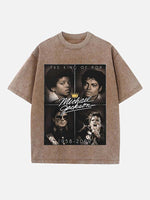 Michael Jackson Print Round Neck T-shirt