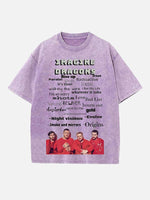 Imagine Dragons Print Round Neck T-shirt