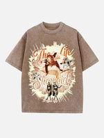 Taylor Swift Print Round Neck T-shirt