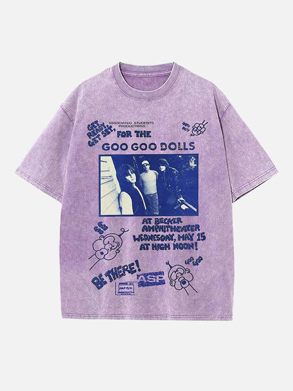 The Goo Goo Dolls Print Round Neck T-shirt