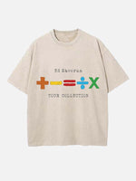 Ed Sheeran Print Round Neck T-shirt