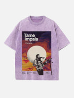 Tame Impala Print Round Neck T-shirt