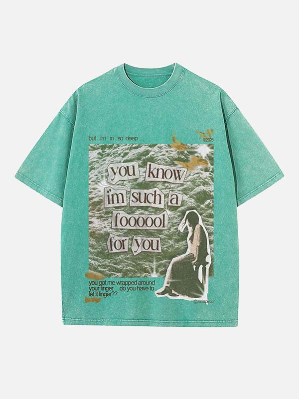 The Cranberries Print Round Neck T-shirt