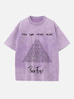 Pink Floyd Print Round Neck T-shirt
