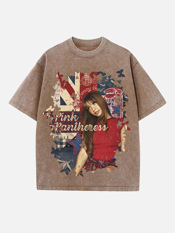 PinkPantheress Print Round Neck T-shirt