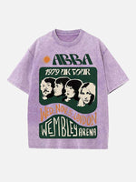 ABBA Print Round Neck T-shirt