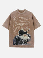 Juice WRLD Print Round Neck T-shirt