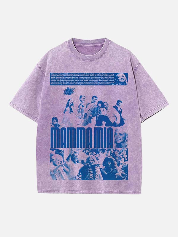 ABBA Print Round Neck T-shirt