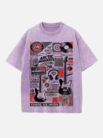 Arctic Monkeys Print Round Neck T-shirt