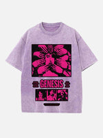 Raye Print Round Neck T-shirt