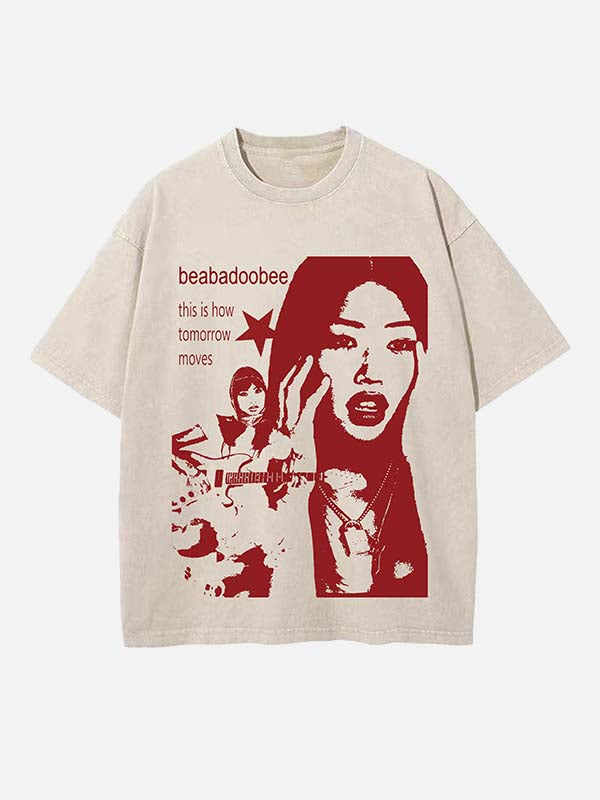 Beabadoobee Print Round Neck T-shirt