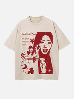 Beabadoobee Print Round Neck T-shirt