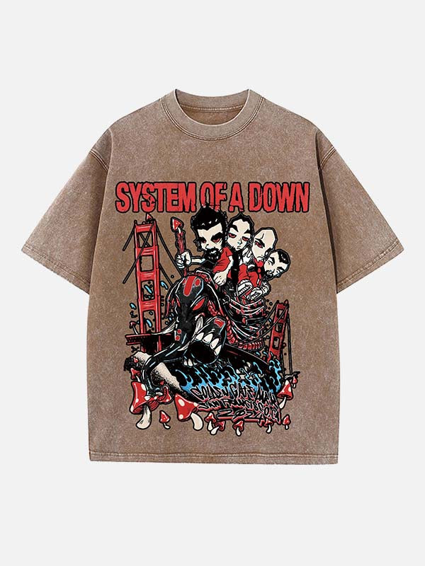 System of a Down Print Round Neck T-shirt