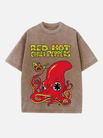 Red Hot Chili Peppers Print Round Neck T-shirt
