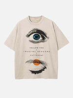 Imagine Dragons Print Round Neck T-shirt