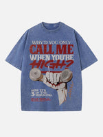 Arctic Monkeys Print Round Neck T-shirt