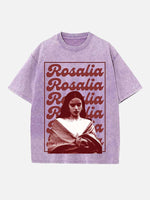 Rosalía Print Round Neck T-shirt
