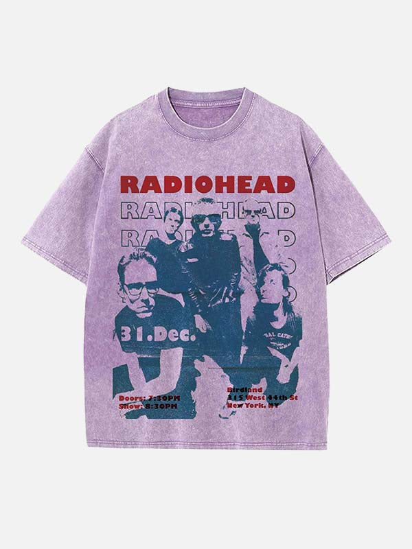 Radiohead Print Round Neck T-shirt