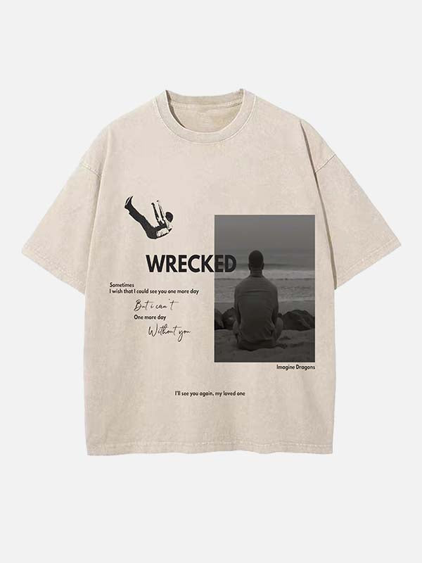 Imagine Dragons Print Round Neck T-shirt