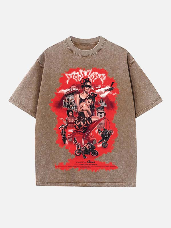 Rosalía Print Round Neck T-shirt