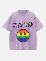 J Balvin Print Round Neck T-shirt