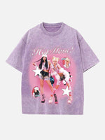 Aespa Print Round Neck T-shirt