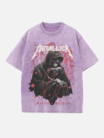 Metallica Print Round Neck T-shirt