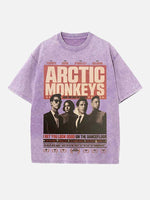 Arctic Monkeys Print Round Neck T-shirt