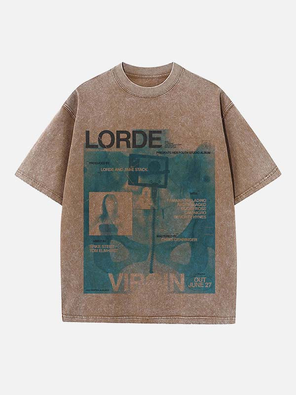 Lorde Print Round Neck T-shirt