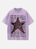 Radiohead Print Round Neck T-shirt