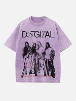 Aespa Print Round Neck T-shirt