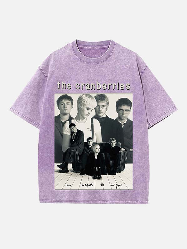 The Cranberries Print Round Neck T-shirt