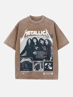 Metallica Print Round Neck T-shirt