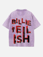 Billie Eilish Print Round Neck T-shirt