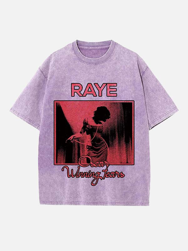 Raye Print Round Neck T-shirt
