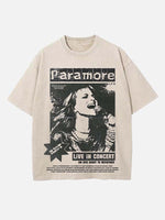 Paramore Print Round Neck T-shirt
