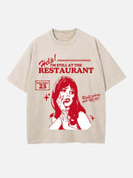 Taylor Swift Print Round Neck T-shirt