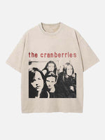 The Cranberries Print Round Neck T-shirt